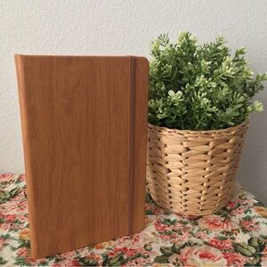 Minimalist Faux Wood Journal